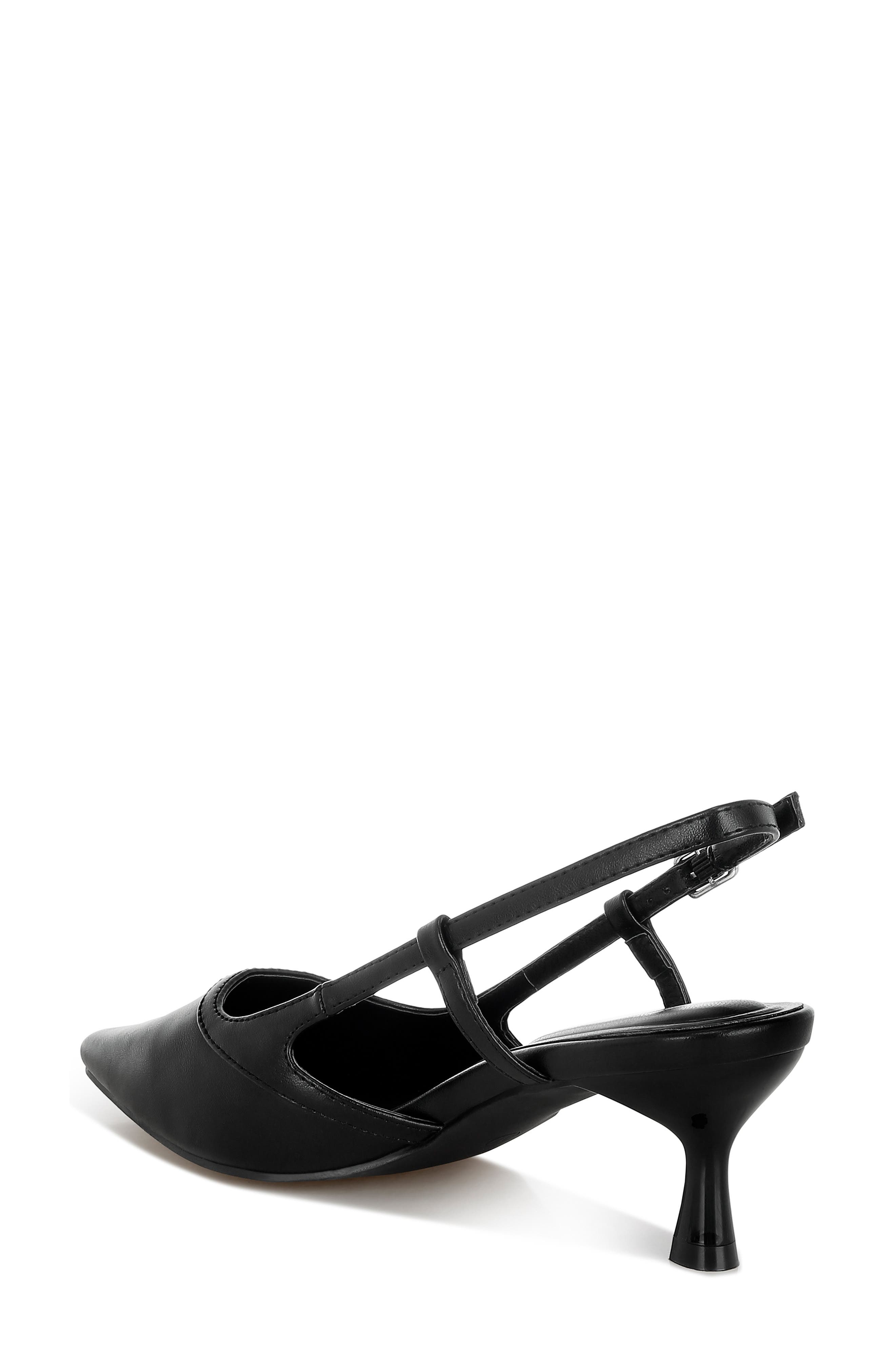 LONDON RAG Luxton Kitten Heel Slingback Pump, Alternate, color, Black