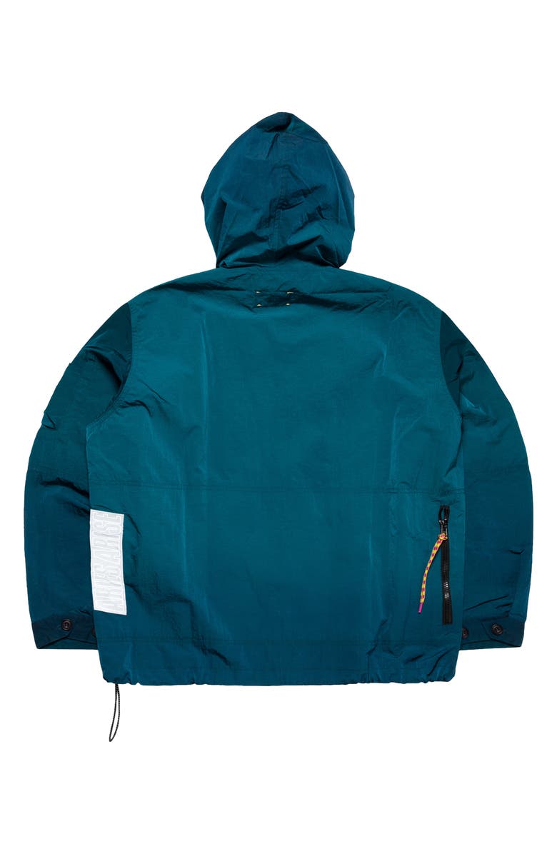 Aries Ombré Dyed Hooded Tech Windbreaker Jacket, Alternate, color, 