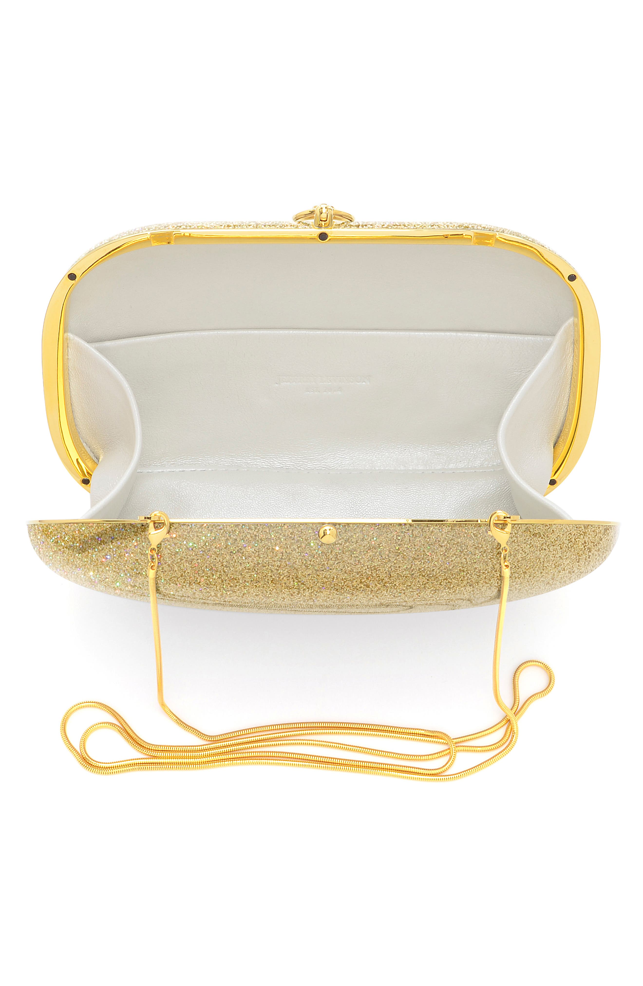Elina Plus Rainbow Dust Clutch, Alternate, color, GOLD