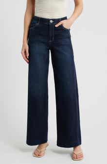 Gracie Skyrise Double Side Seam Wide Leg Jeans