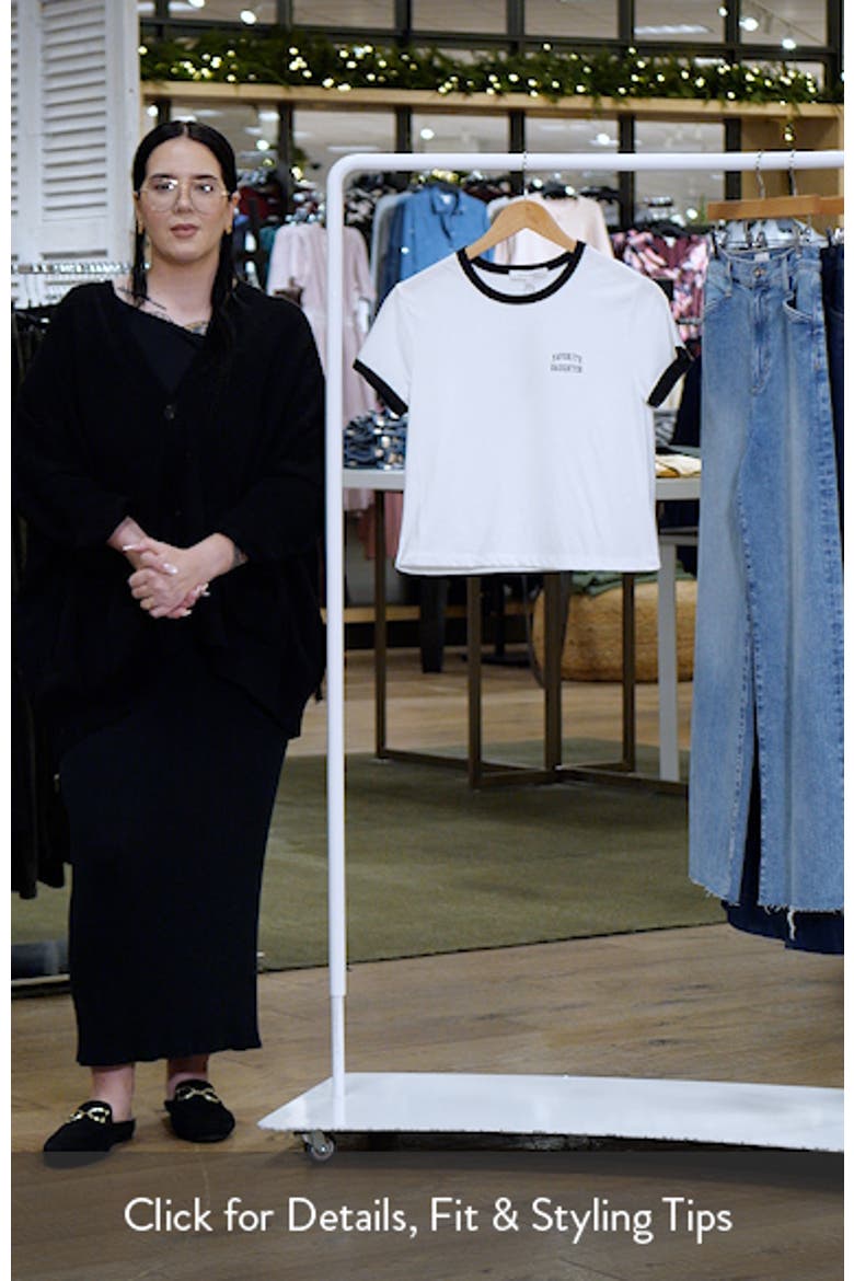 Logo Crop Ringer T-Shirt video