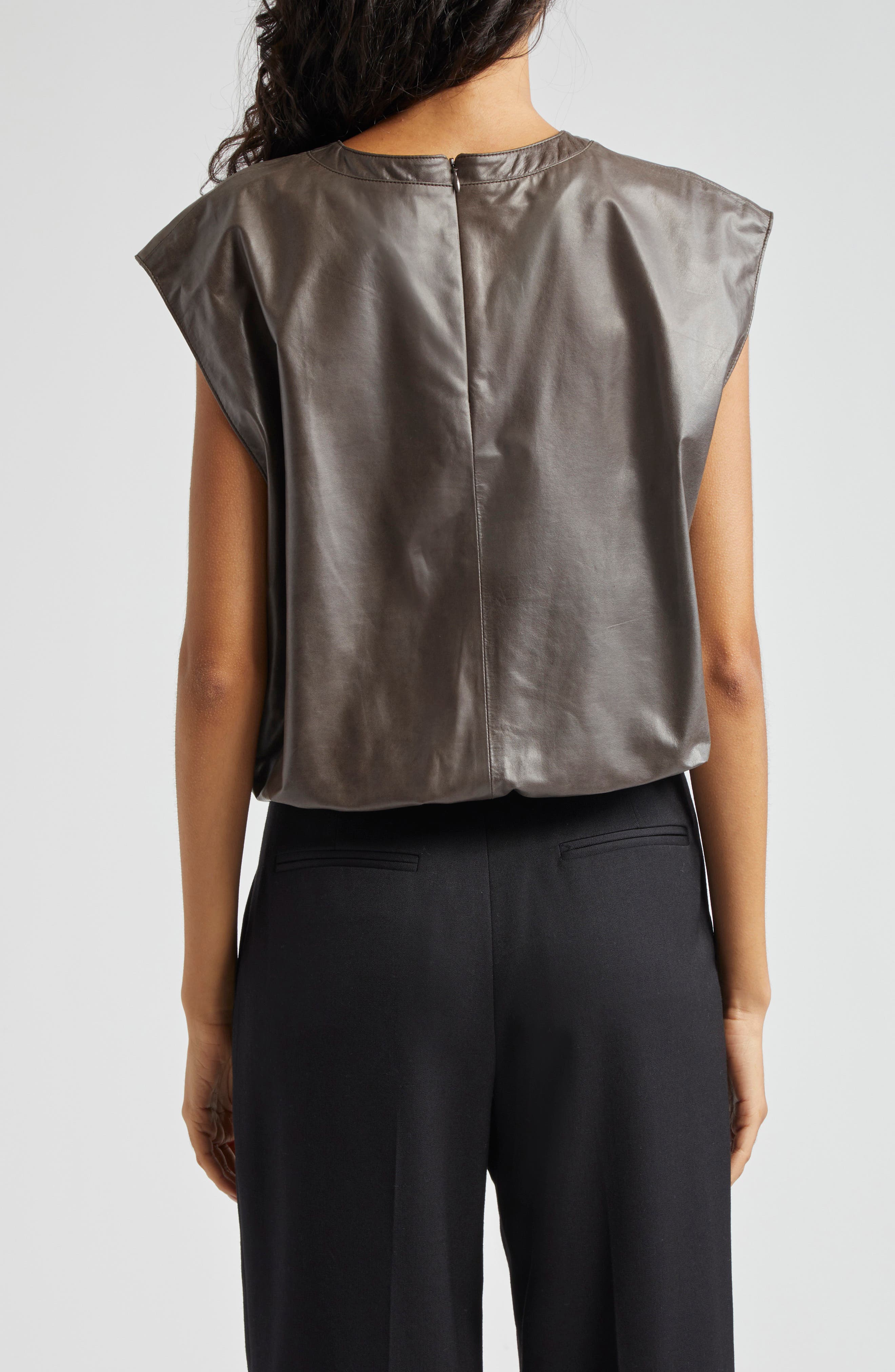 Lamb Leather Muscle T-Shirt - image 2