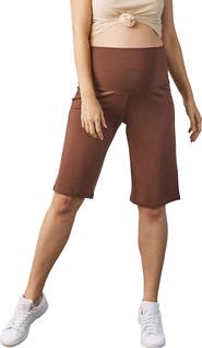 Angel Maternity Wide Leg Knit Maternity Shorts
