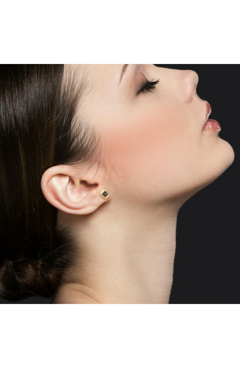 Julianna B. Diamond Square Stud Earrings Sterling Silver, Alternate, color, 