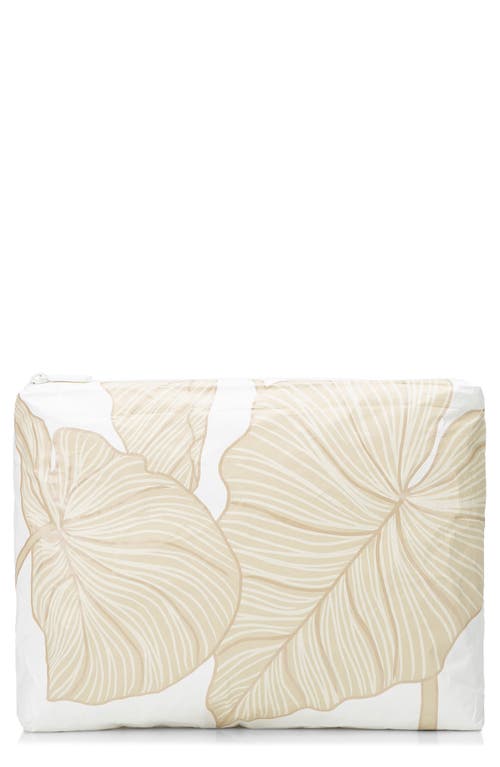 Aloha Collection Mid Launui Water Resistant Tyvek® Zip Pouch in Glow 