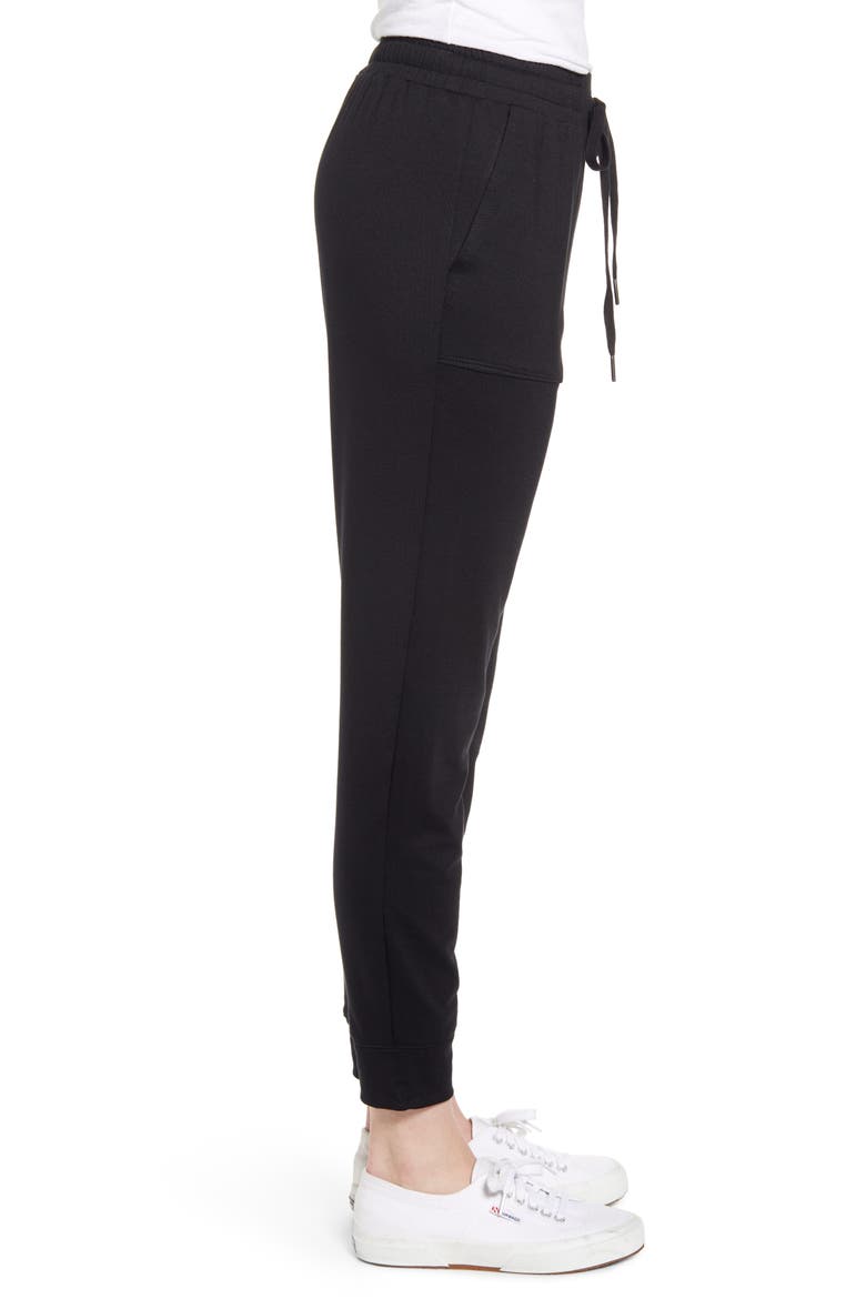 Knit Jogger Pants, Alternate, color, BLACK