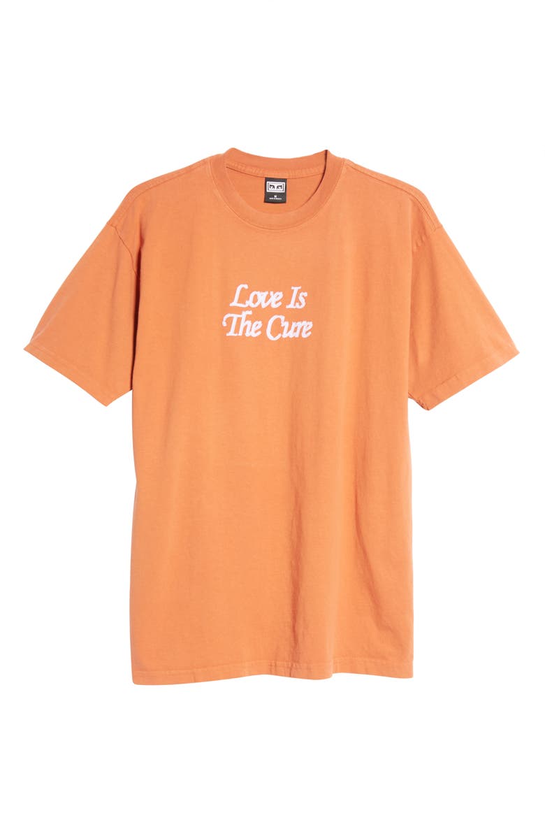 Obey Love Is The Cure 2 Cotton Graphic Tee, Alternate, color, 