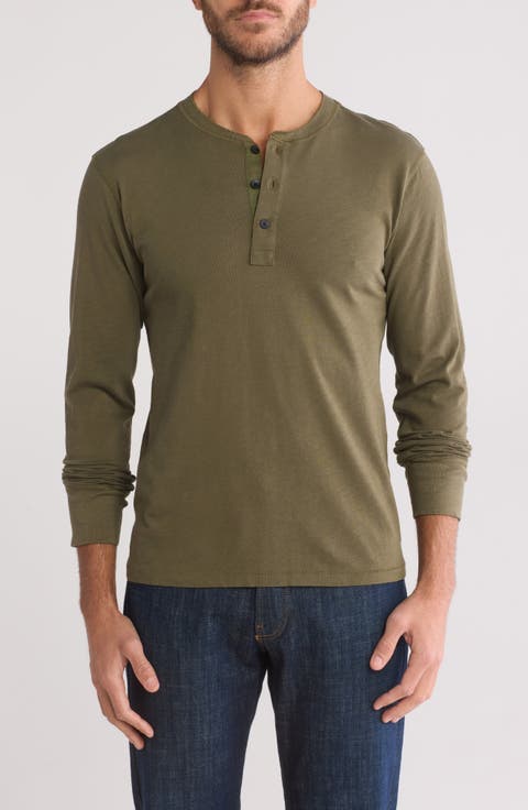 Classic Long Sleeve Slubbed Henley