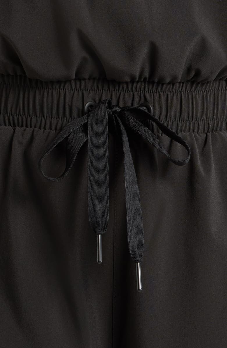 Free Fly Breeze Drawstring Waist Romper, Alternate, color, Black