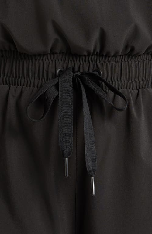 Free Fly Breeze Drawstring Waist Romper In Black