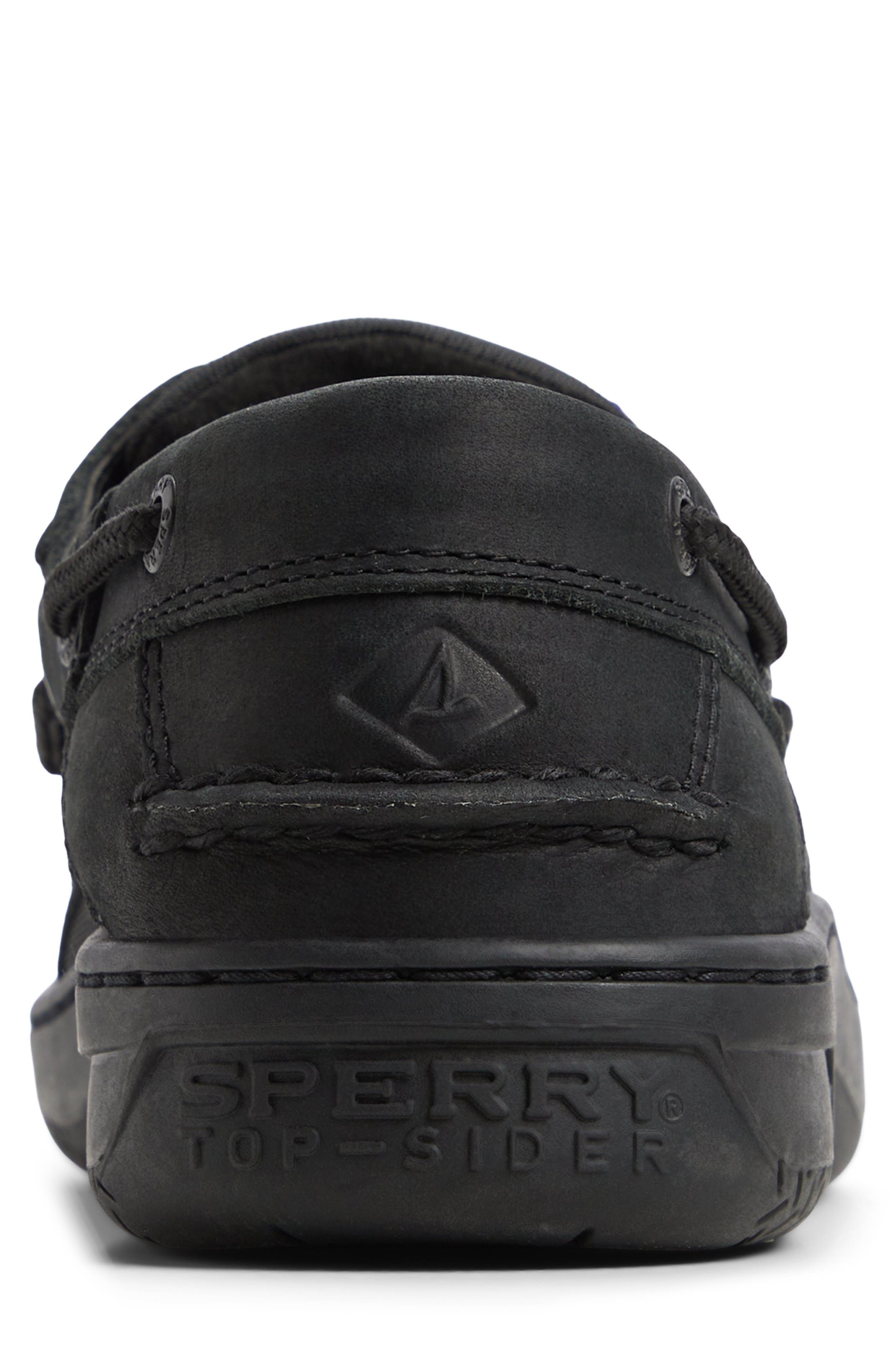 Sperry Billfish<sup>™</sup> 3-Eye Boat Shoe, Alternate, color, Black
