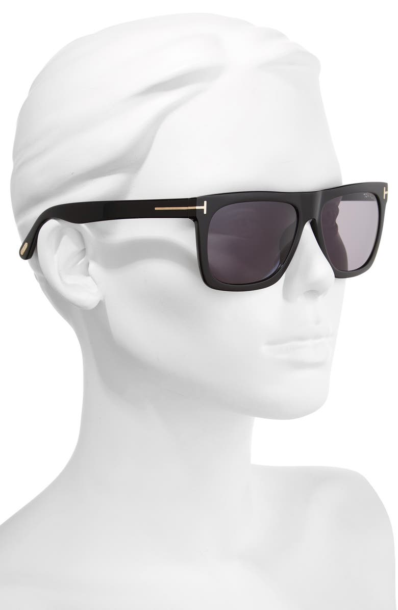 TOM FORD Morgan 57mm Flat Top Sunglasses, Alternate, color, 