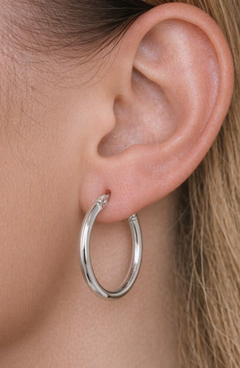 ARGENTO VIVO Tubular Hoop Earrings, Alternate, color, 