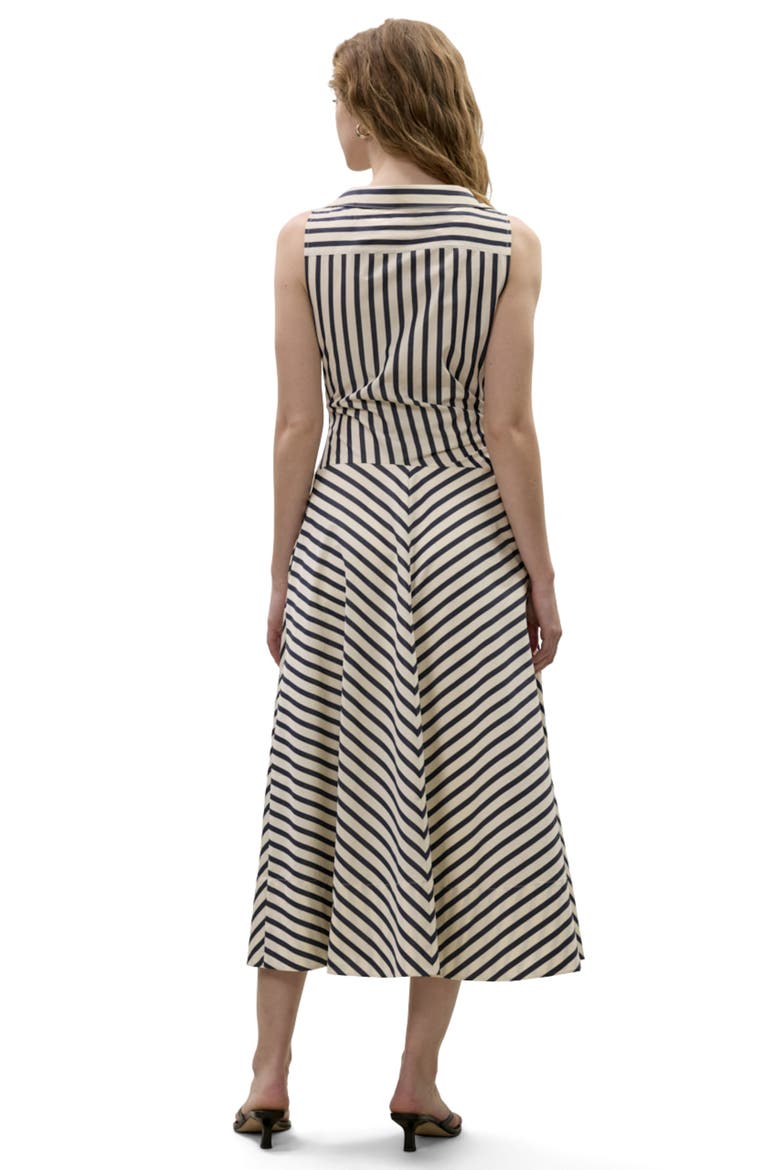 Isla Stripe Poplin Dress, Alternate, color, Cream Stripe