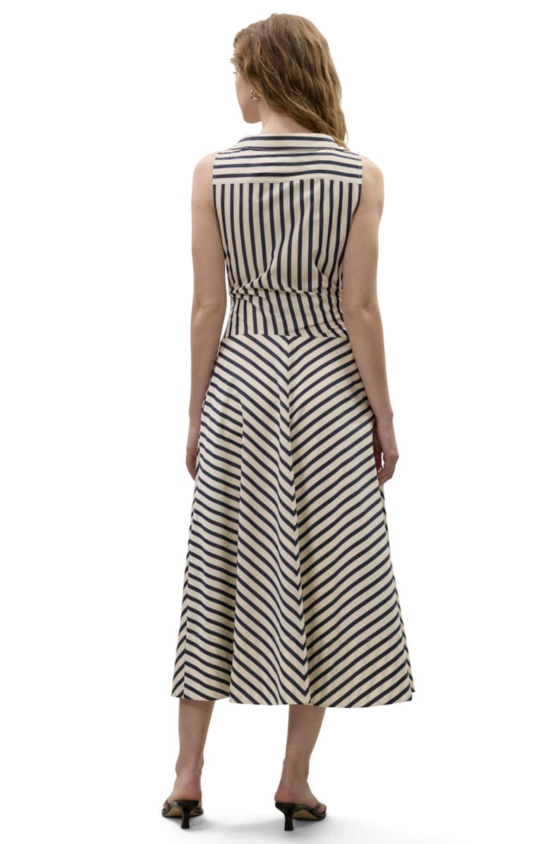Rebecca Taylor Isla Stripe Poplin Dress, Alternate, color, Cream Stripe