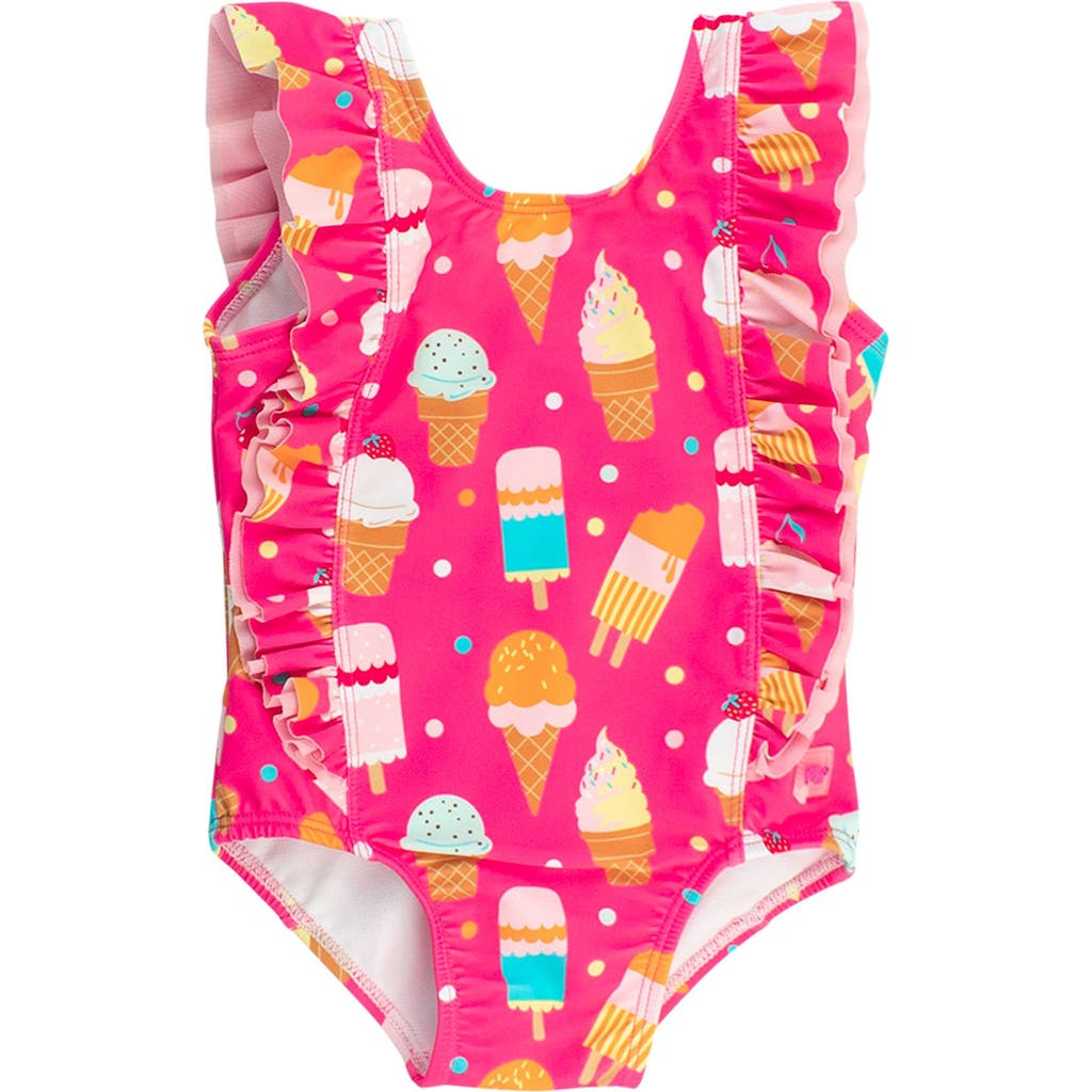 Rufflebutts Girls Upf50+ Waterfall One Piece In Multi