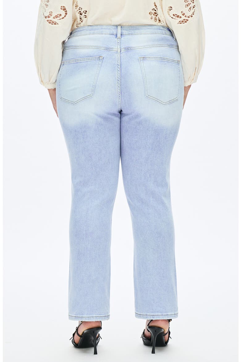 High Waist Straight Leg Jeans, Alternate, color, SKY BLUE