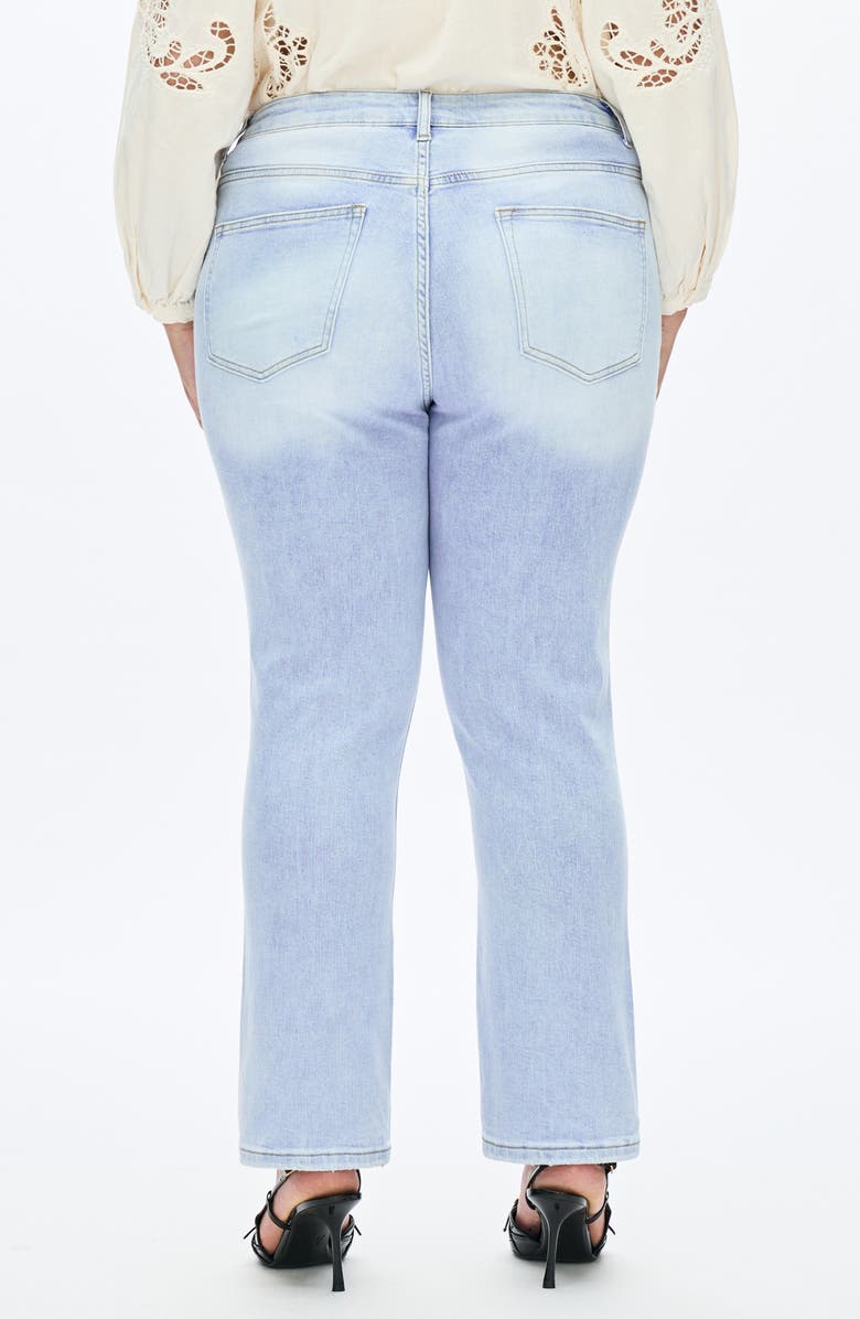 Bayeas High Waist Straight Leg Jeans, Alternate, color, Sky Blue