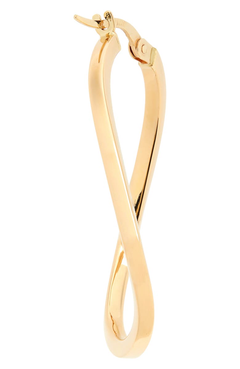 Roberto Coin Twisted Gold Hoop Earrings, Alternate, color, Yellow Gold