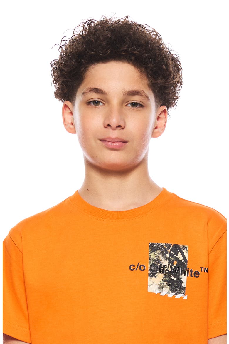 Kids' Camo Graphic T-Shirt, Alternate, color, ORANGE TIGER
