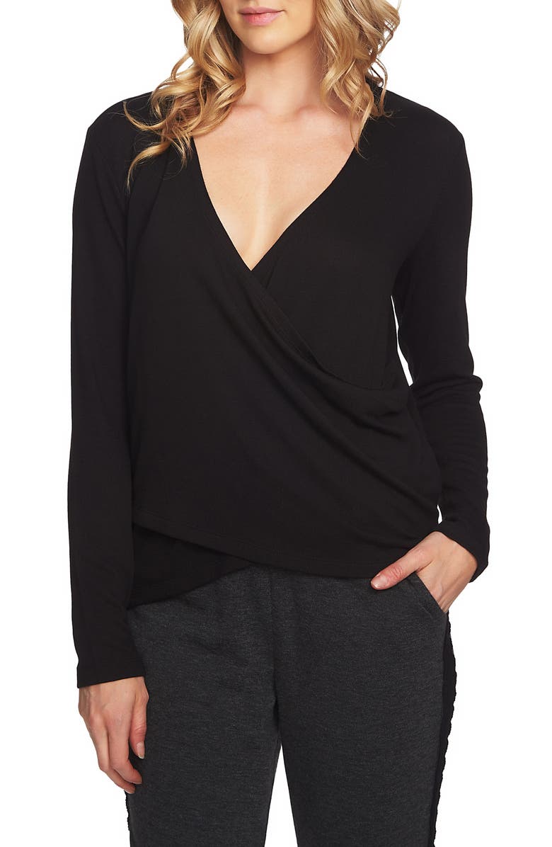 1.STATE Wrap Front Knit Top, Main, color,