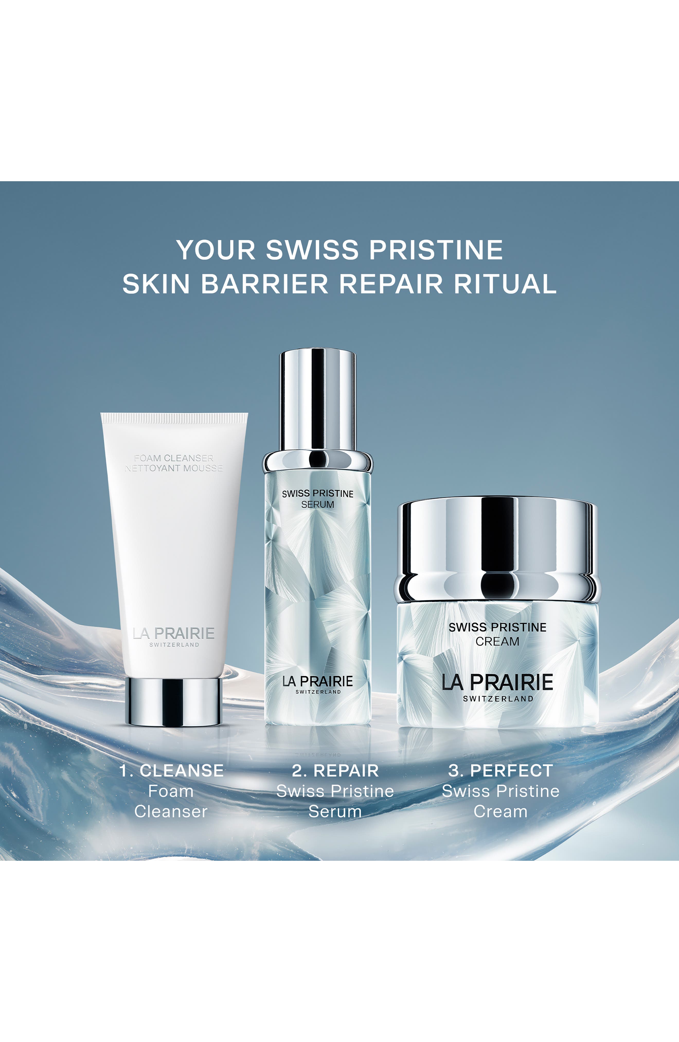 La Prairie 3本セット La Prairie Swiss Pristine Repairing Indulgence Set $646 Value