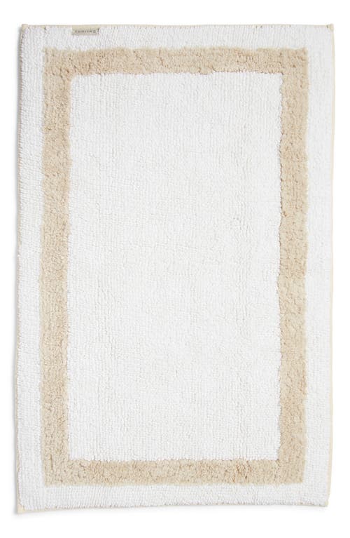 Nordstrom Reversible Tufted Bath Mat In White