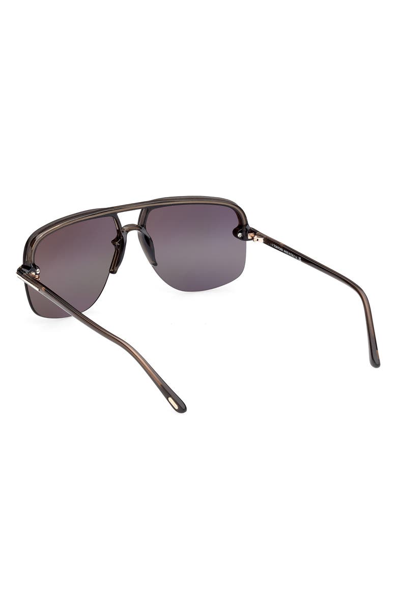 TOM FORD Hugo-02 63mm Oversize Navigator Sunglasses, Alternate, color,