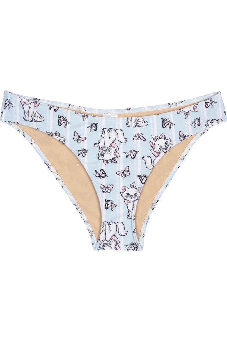 The Aristocats Marie 2-Piece Swimwear Bikini Set, Alternate, color, Marie Blue Stripe
