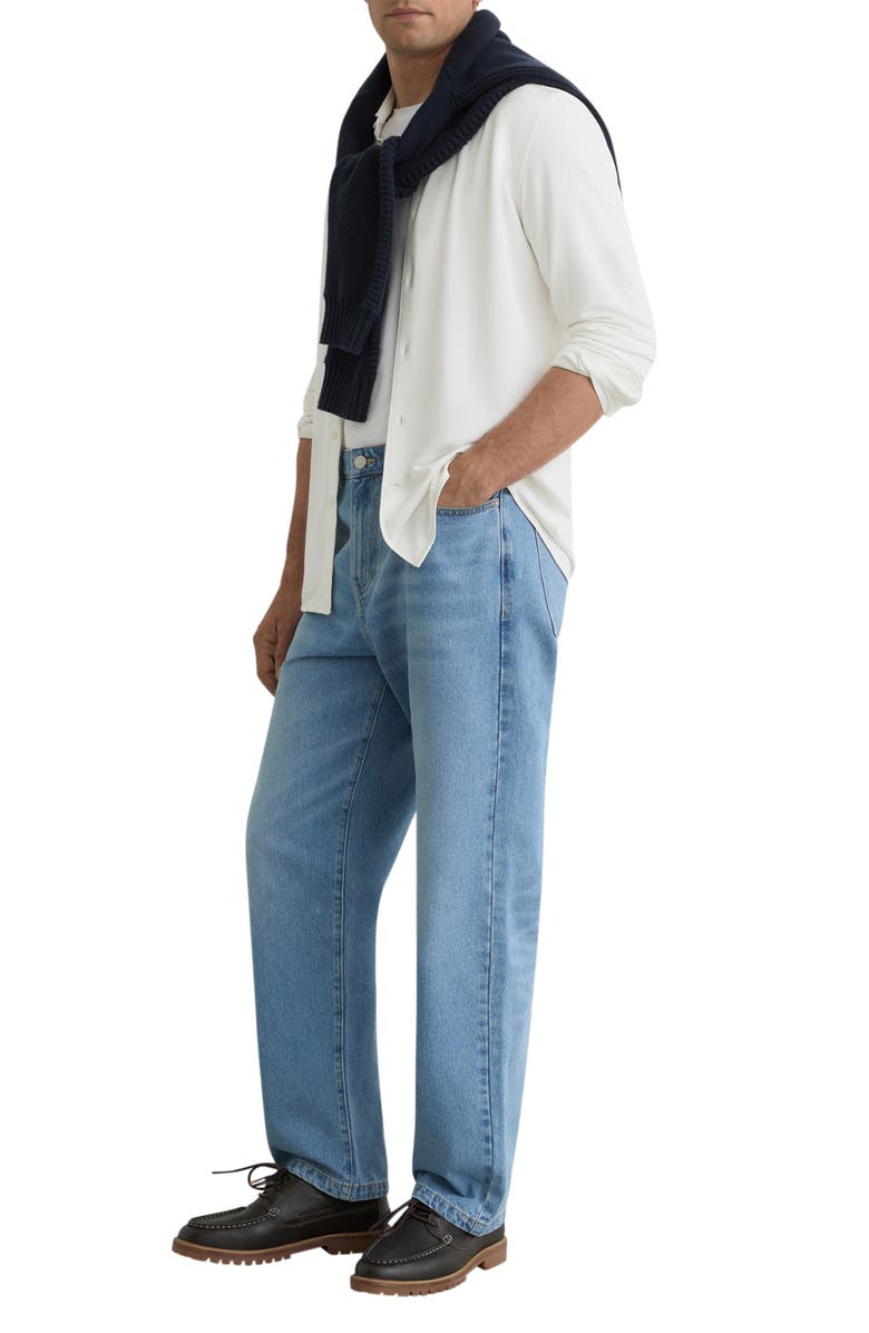 Reiss Davaro Button-Up Shirt, Alternate, color, White