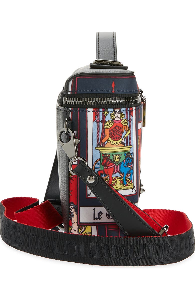 Christian Louboutin Kypipouch Tarot Print Crossbody Bag, Alternate, color,