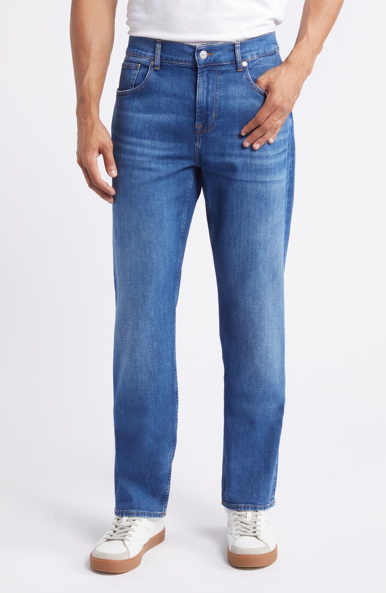 7 For All Mankind The Straight Leg Jeans, Main, color, Pitch