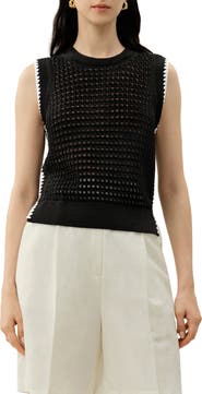 Lilysilk Women's Toscana Pointelle Embroidered Vest