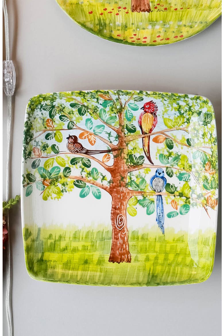 Birds Wall Plate, Alternate, color, HANDPAINTED