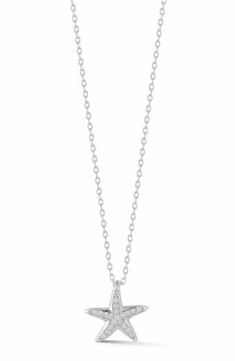 GLAZE JEWELRY Cubic Zirconia Starfish Pendant Necklace