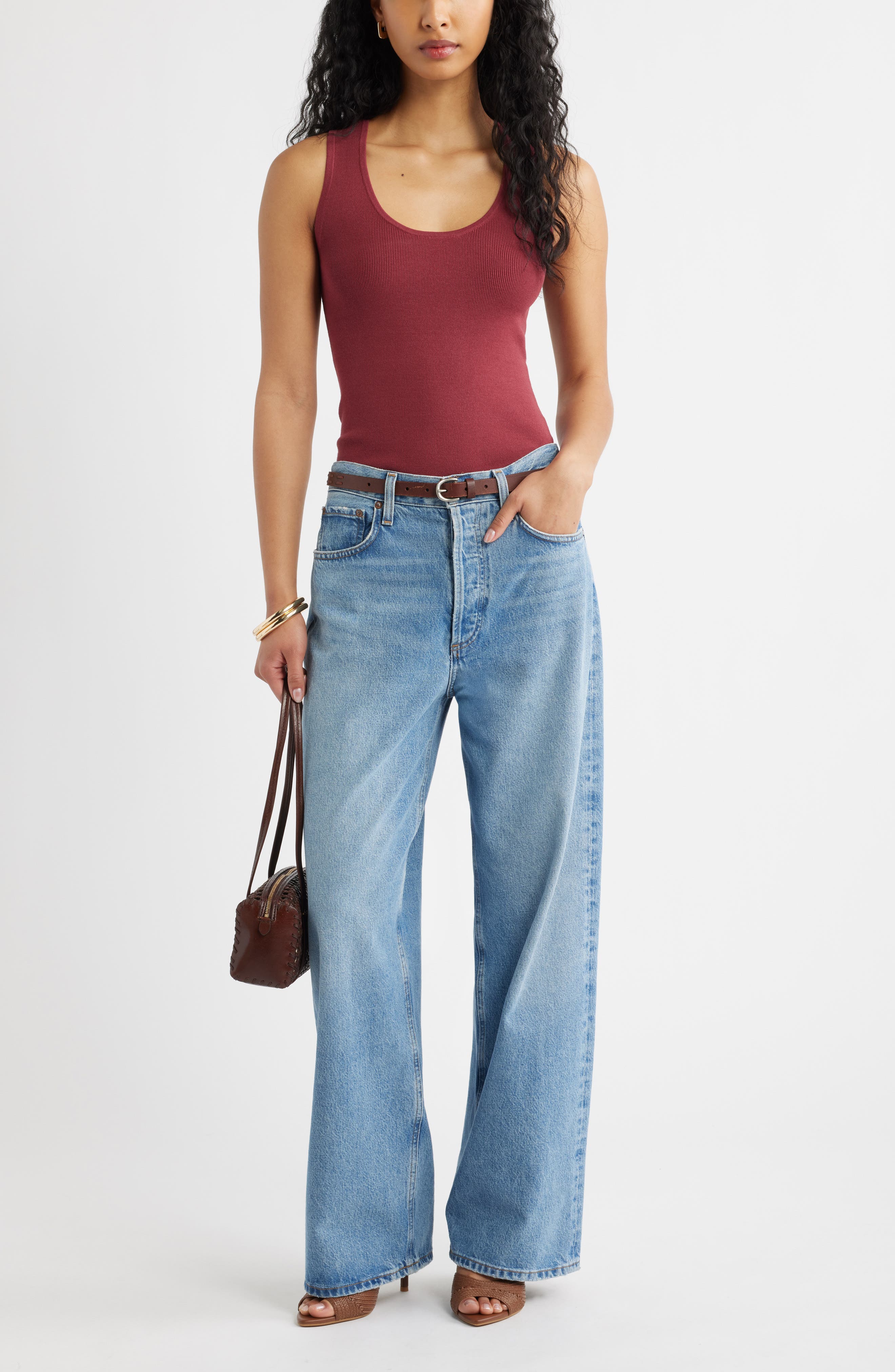 Scoop Neck Sweater Tank - image 4