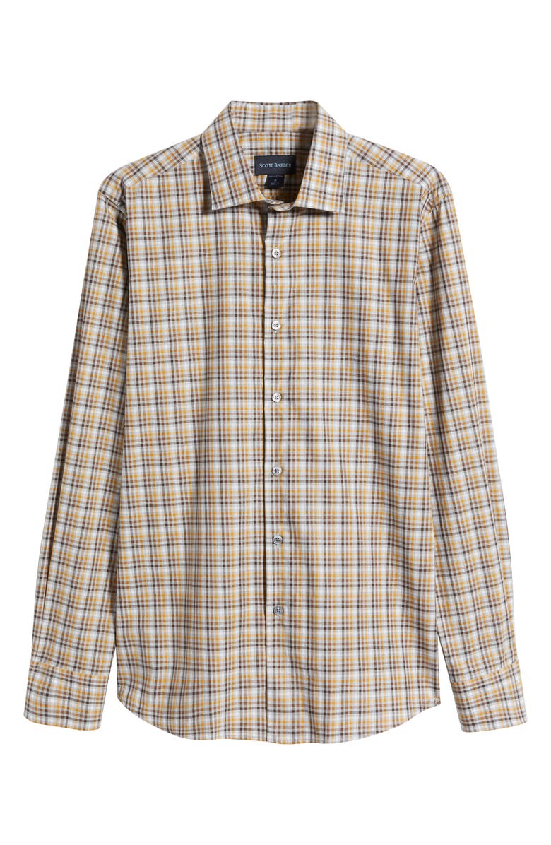 Scott Barber Tattersall Cotton Button-Up Shirt, Alternate, color, 