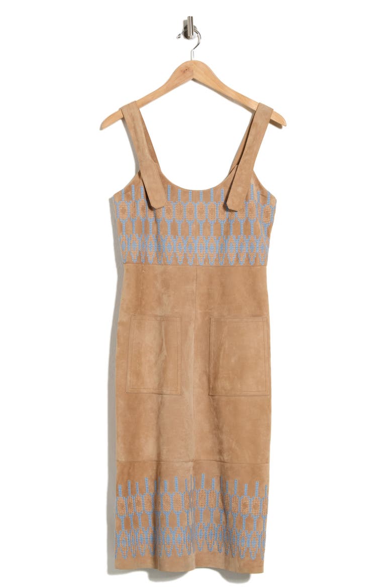 Leather Dress, Alternate, color, SAND