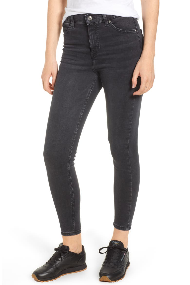 Jamie High Waist Jeans, Main, color, WASHED BLACK