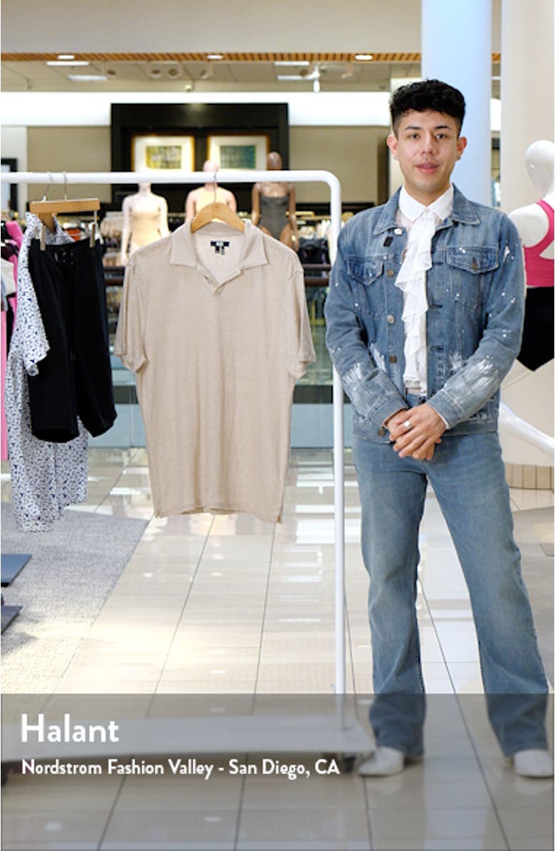 Shelton Slub Linen & Cotton Polo, sales video thumbnail