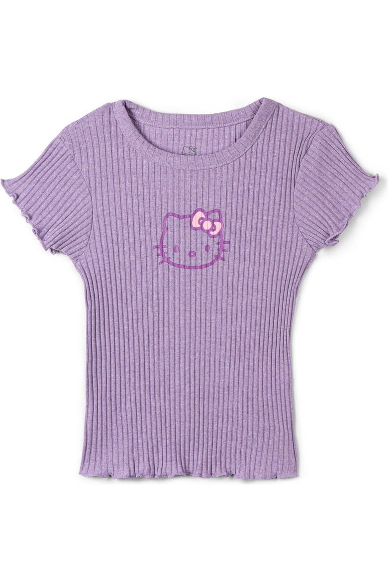 3-Piece Sweatshirt Tee and Shorts Set, Alternate, color, Hello Kitty Lavender