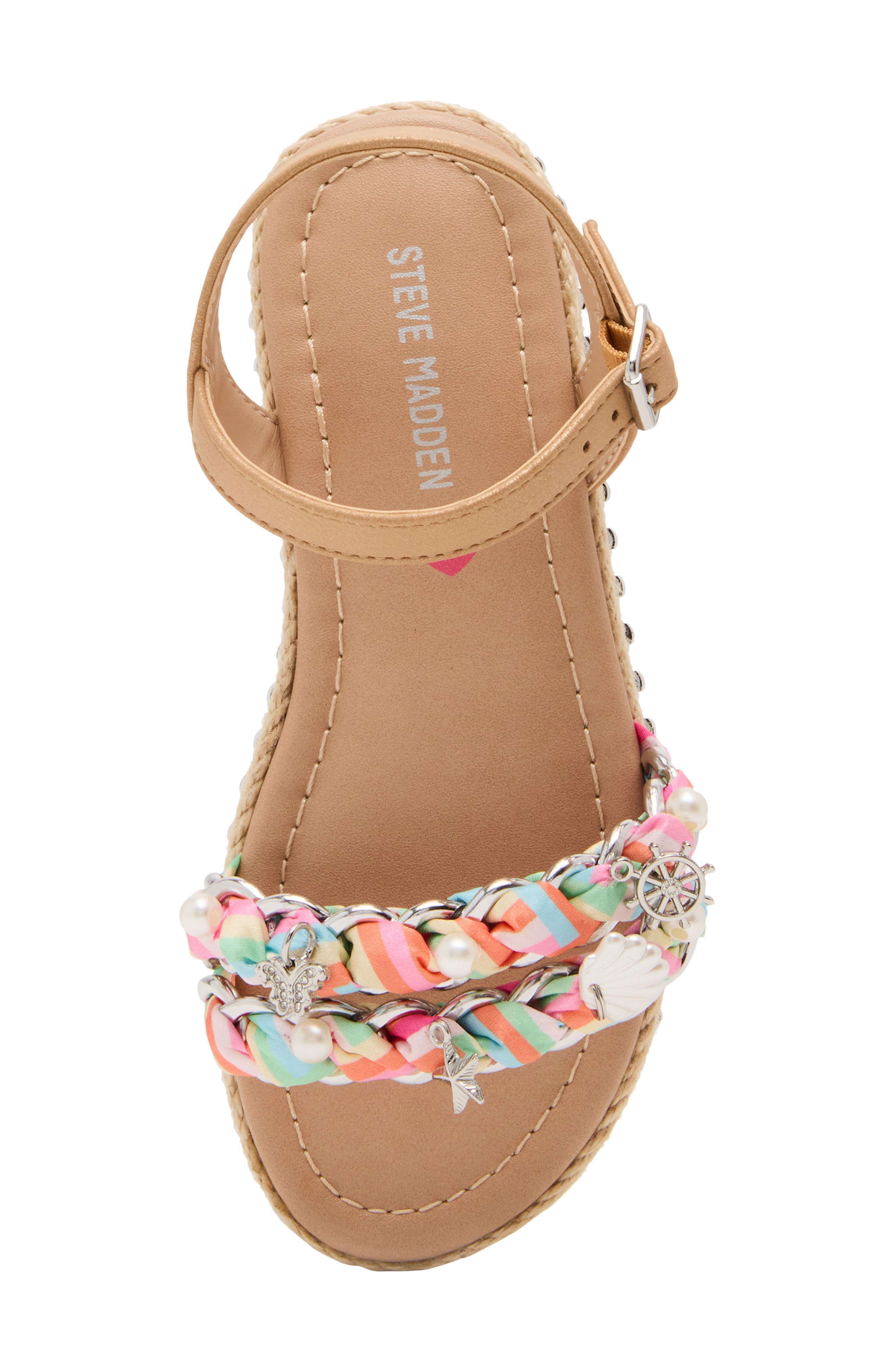 Steve Madden Kids' Jgizmo Platform Sandal, Alternate, color, Pink/ Green Multi