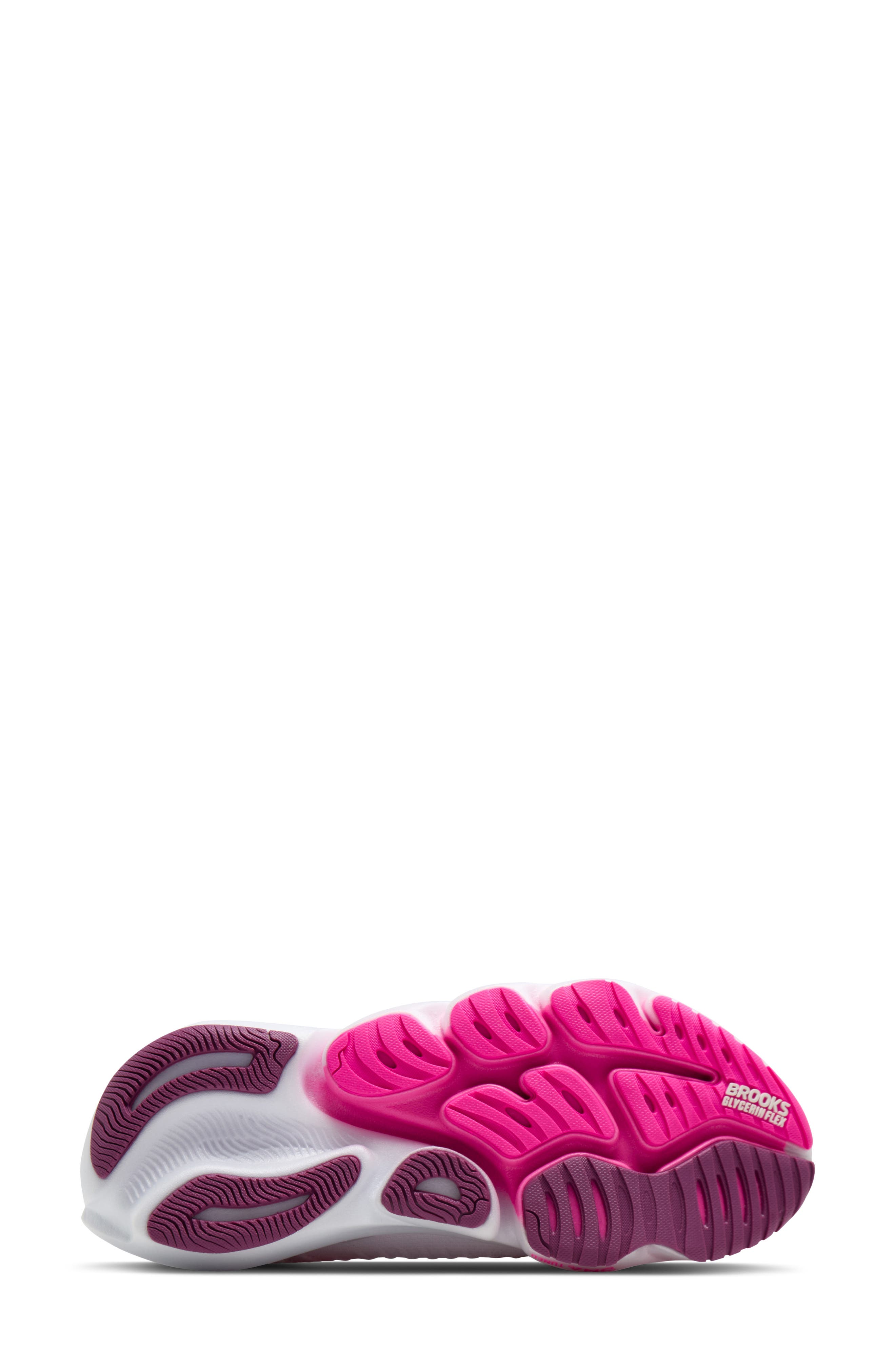 Glycerin Flex Running Sneaker, Alternate, color, WHITE/ CYBER PINK/ ARGYLE