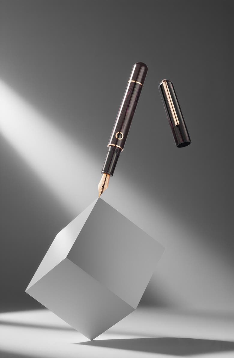 Nahvalur Nautilus Stylophora Berry Ebonite Fountain Pen, Alternate, color, Purple Medium