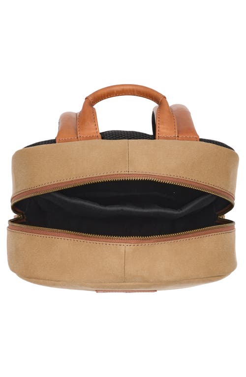 JOHNSTON & MURPHY JOHNSTON & MURPHY ANTIQUE COTTON CANVAS & LEATHER BACKPACK 
