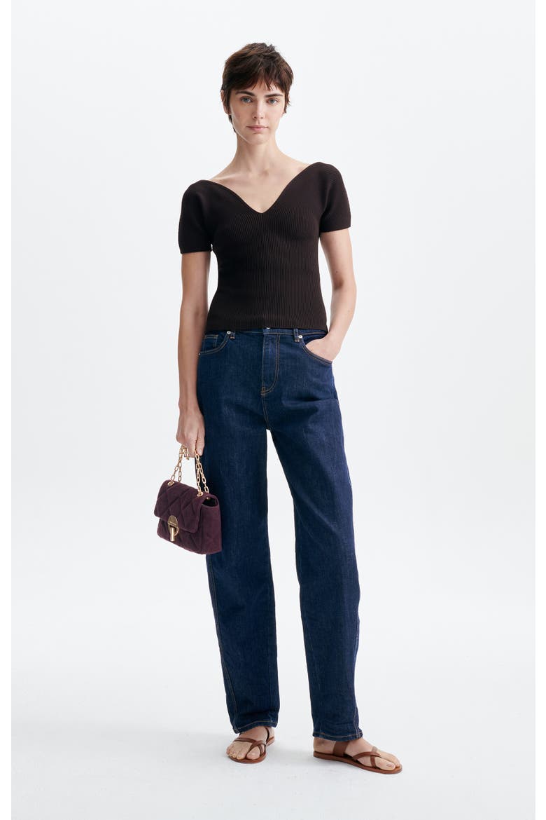 Knit Top, Main, color, Brun