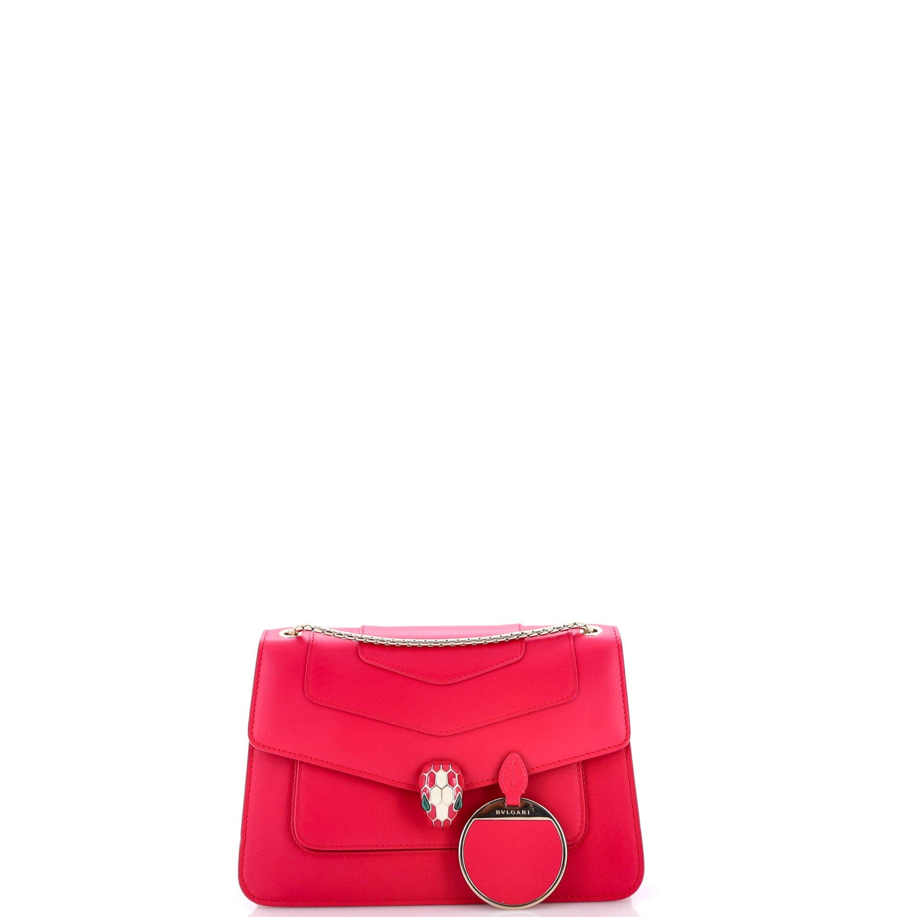 Serpenti Forever Shoulder Bag Leather Small, Alternate, color, Pink