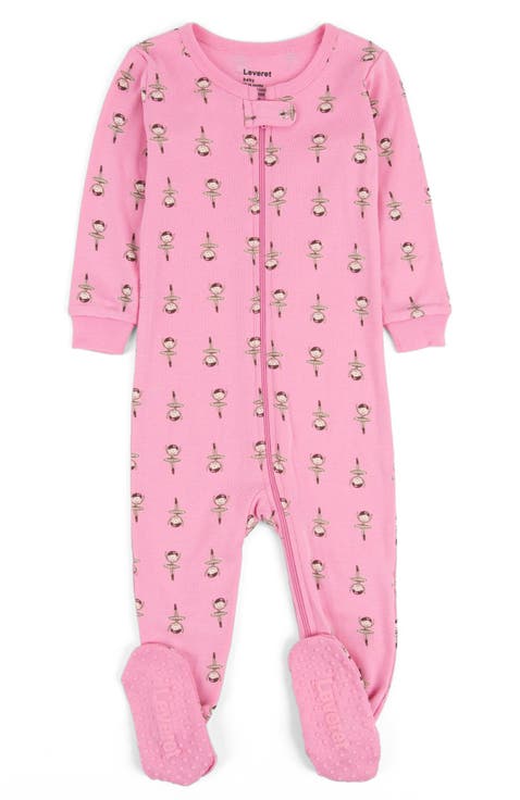 Footed Cotton Matching Family Pajamas, Whimsy & Fantasy Prints (Baby)