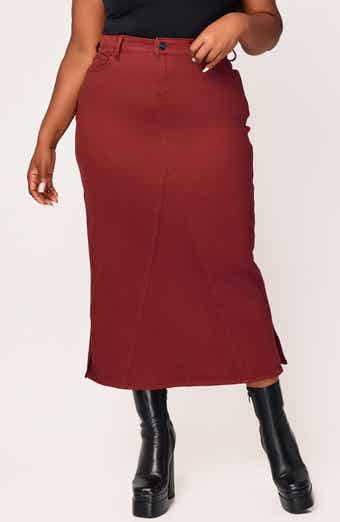 Denim Midi Skirt