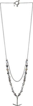 Mr. Ettika Ettika Men's Agate Bead & Pendant Necklace
